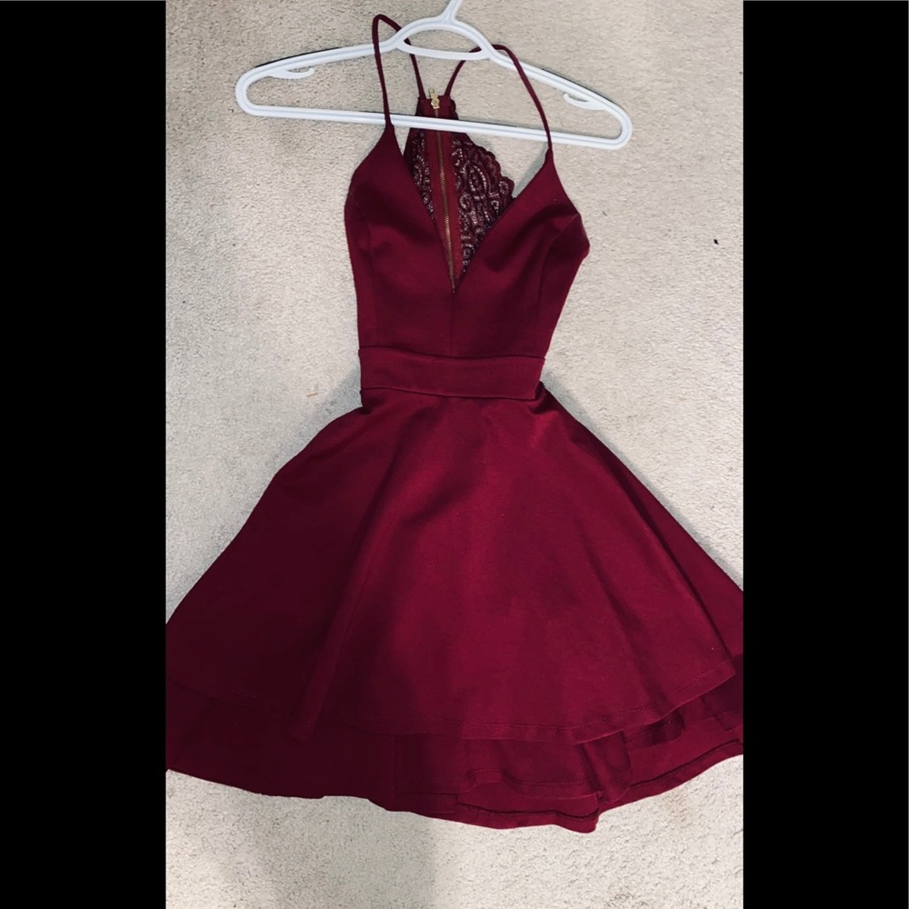Windsor Maroon Formal Dress